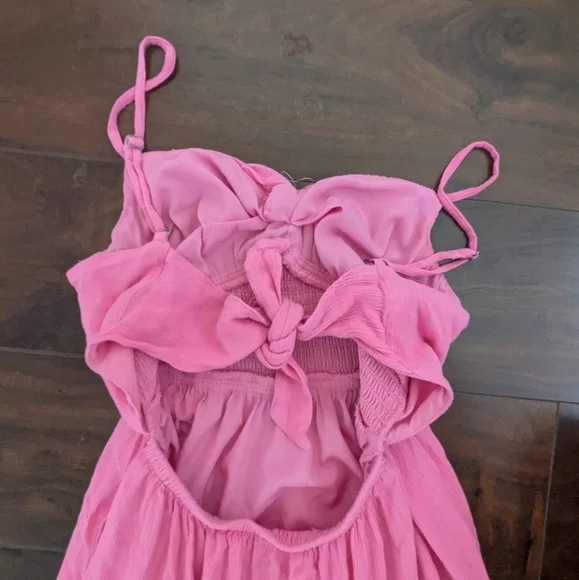 Hollister Pink Long Summer Dress - Picture 4 of 5
